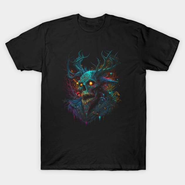 The Cursed of Wendigo - Deep wood T-Shirt by HijriFriza